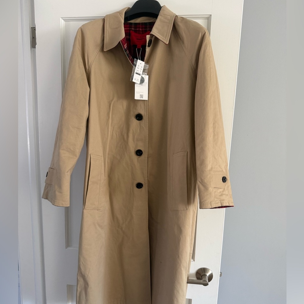NWT J. Crew Alex Eagle X J.Crew reversible trench coat size 6 - Picture 6 of 8